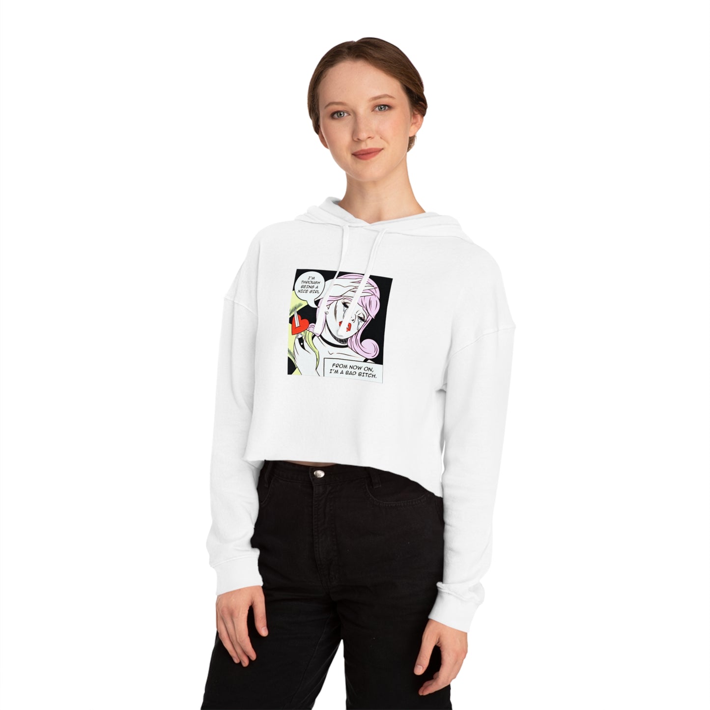 Bad Bitch Mode Crop Hoodie – No More Nice Girl