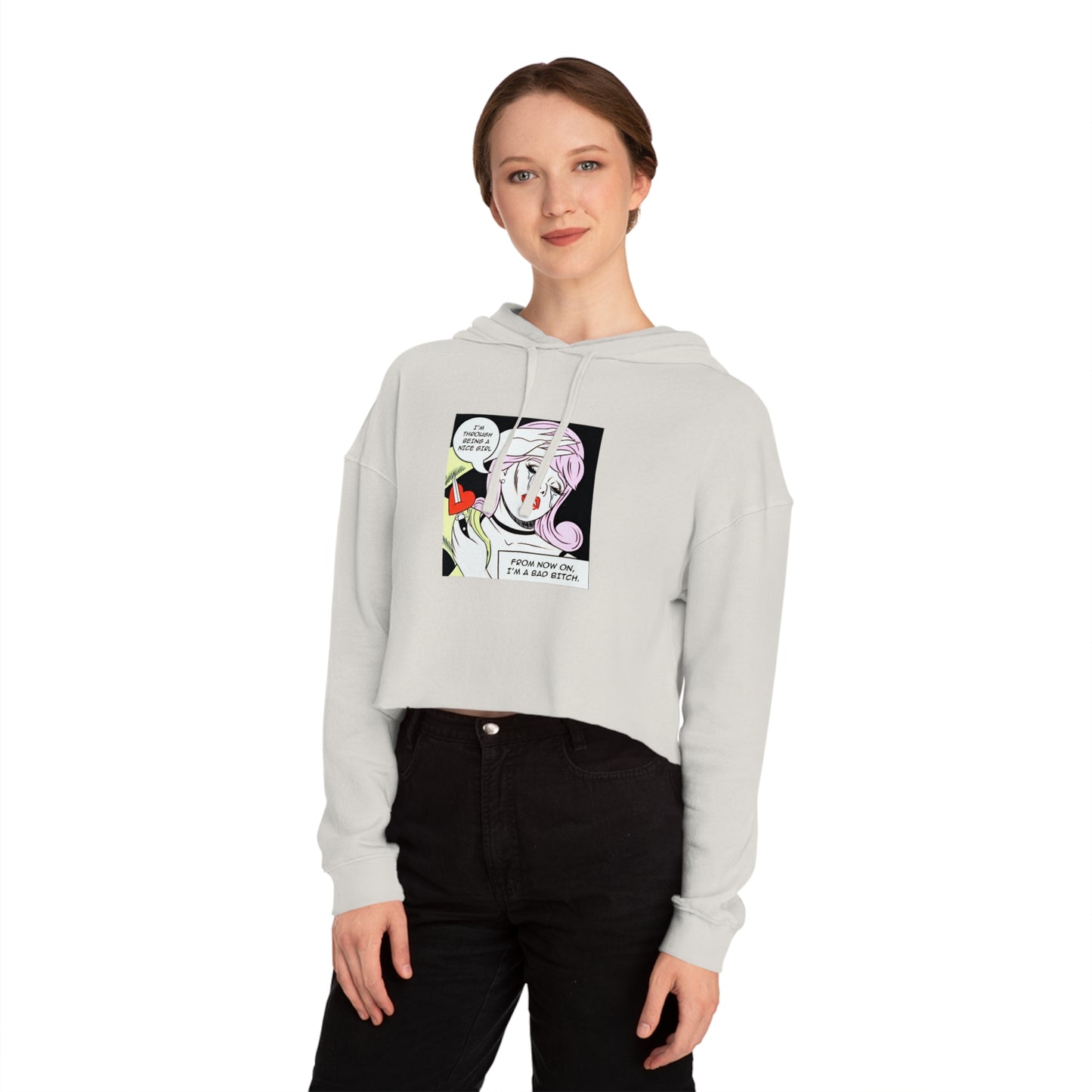 Bad Bitch Mode Crop Hoodie – No More Nice Girl