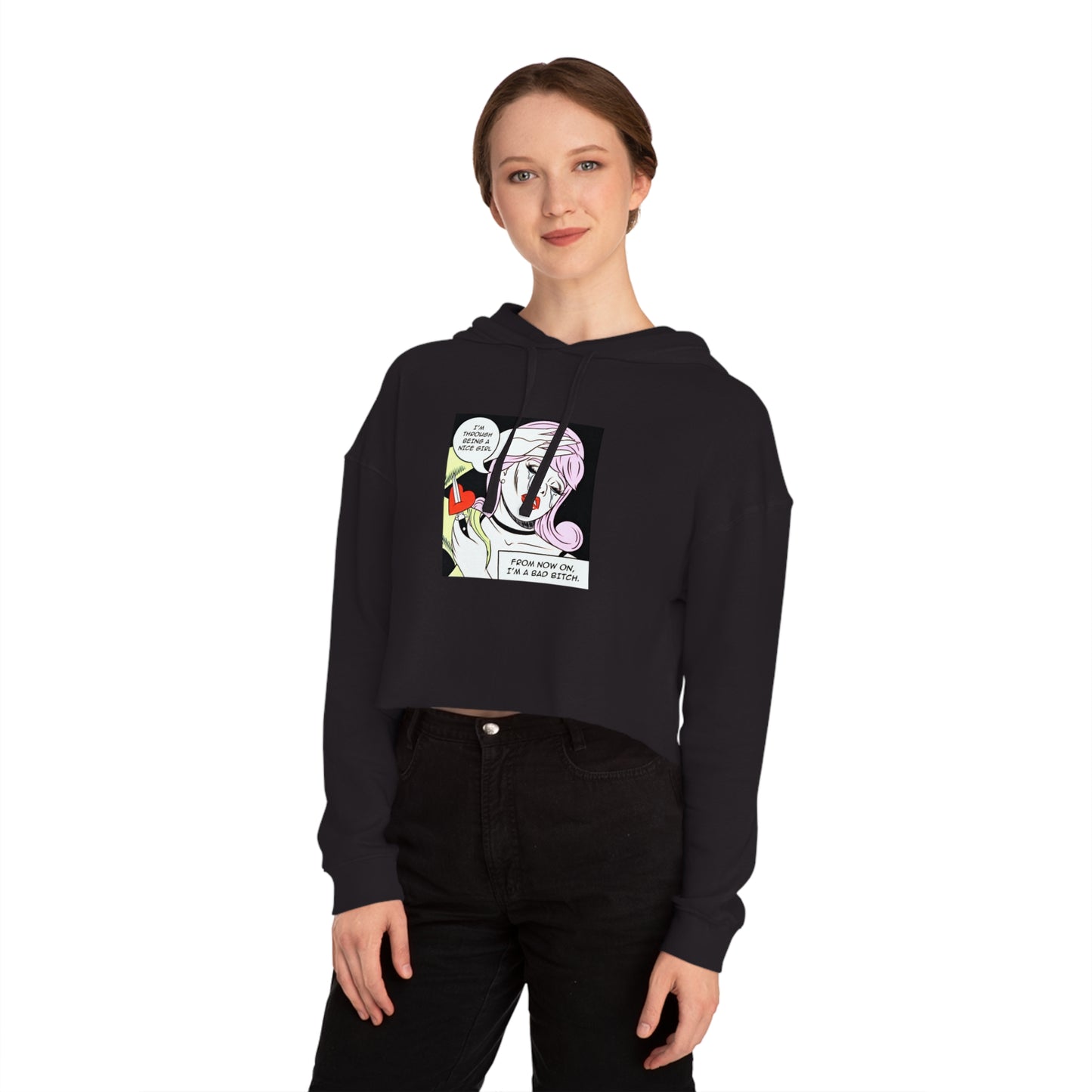 Bad Bitch Mode Crop Hoodie – No More Nice Girl